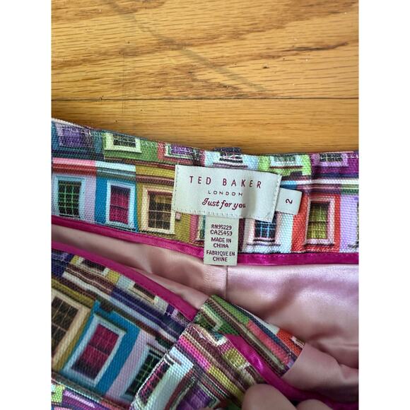 Ted Baker Window Shorts Size 2 - Picture 2 of 4